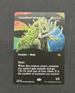 Craterhoof Behemoth (Borderless) Tarkir: Dragonstorm Regular - Image 1