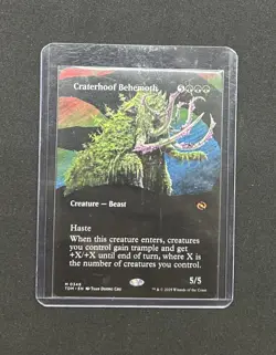 Craterhoof Behemoth (Borderless) Tarkir: Dragonstorm Regular - Image 3