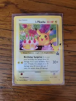 Birthday Pikachu Celebrations Pokemon Card - Image 1