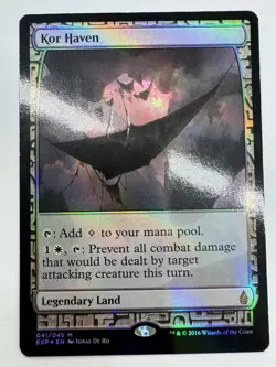 1x - Kor Haven - FOIL #41 - Zendikar Expeditions - NM MTG - Image 1