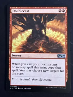 1x Doublecast (137) Core Set 2019 M19 LP MTG Magic the Gathering x1 MKE - Image 1