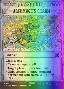 MTG Magic the Gathering Archmage's Charm (8/87) Breaking News LP FOIL - Image 1