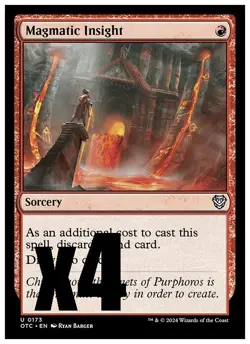 MTG | Magmatic Insight (x4 Playset) | (NM) Commander: Thunder Junction - Image 1