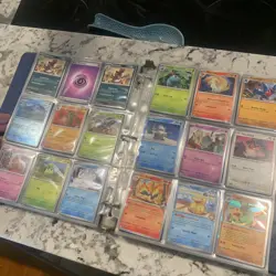 Pokemon Binder Collection 425+ Cards! Holos Reverse Holos Read - Image 3