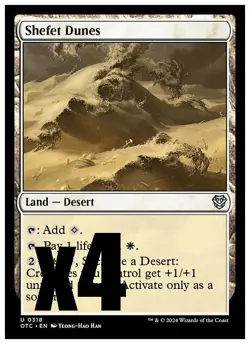 MTG | Shefet Dunes (x4 Playset) | (NM) Commander: Thunder Junction - Image 1