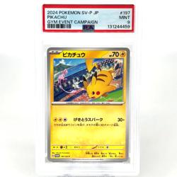 PSA 9 Pokemon Card Pikachu 197/SV-P Promo Japanese Karte [9] - Image 1