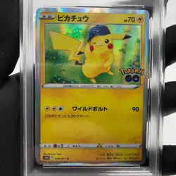 PSA 8 Pokemon Card Pikachu 028/071 R S10b 2022 Go Japanese Karte [8] - Image 3