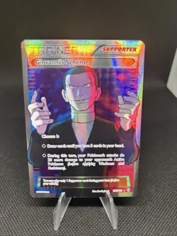 Pokemon TCG Trainer Giovanni's Scheme Full Art Breakthrough Card 162/162 - Image 1