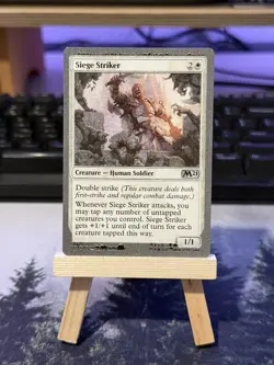 🎉 Ink Error - Siege Striker (M21) - MTG Magic The Gathering Misprint, Oddity - Image 1