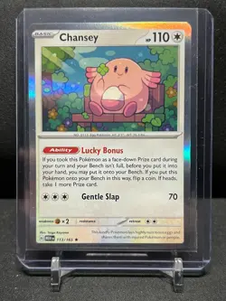 Chansey 113/165 Holo Rare Pokemon 2023 Scarlet & Violet 151 NM English - Image 1