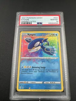 2021 POKEMON SWORD & SHIELD SHINING FATES #021 KYOGRE PSA 10 - Image 1