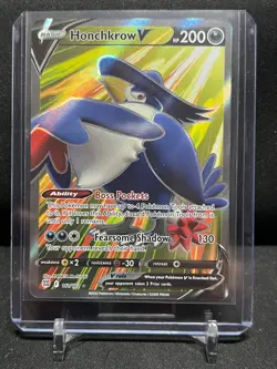 Honchkrow V 161/172 Full Art Ultra Rare Holo 2022 Pokemon Brilliant Stars NM - Image 1