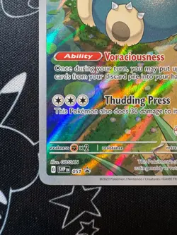Snorlax SVP 051 Pokemon TCG Scarlet &Violet 151 Pokemon Center Stamped Promo - Image 3