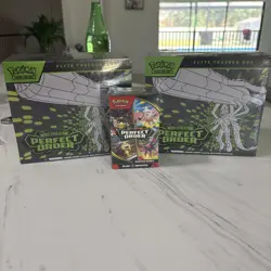 Pokemon Mega Evolution Perfect Order Elite Trainer Box Set of 2, booster bundle - Image 1