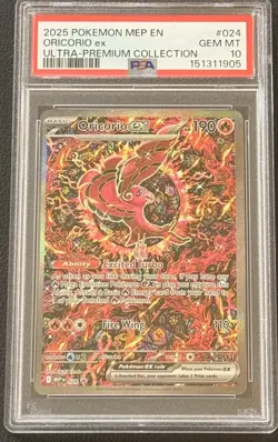 2025 POKEMON MEP EN-ME BLACK STAR PROMO #024 ORICORIO EX PSA 10 - Image 4