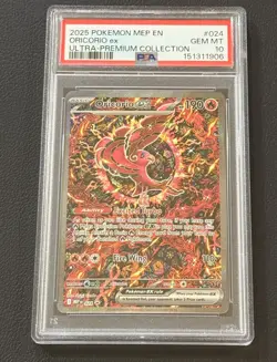2025 POKEMON MEP EN-ME BLACK STAR PROMO #024 ORICORIO EX PSA 10 - Image 5