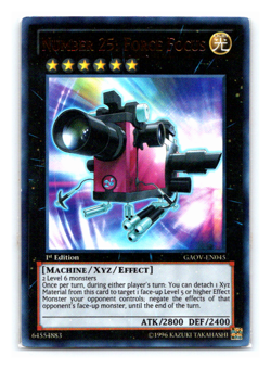 Number 25: Force Focus - GAOV-EN045 - Ultra Rare 1st Edition Yugioh - Image 1