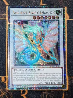 YUGIOH Ancient Fairy Dragon (RA01-EN030) Quarter Century Secret Rare 1st Ed NM - Image 1
