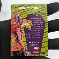 Marvel Card Mighty Thor 17 of 30 UB Midnight Sons 2022 Fleer Upper Deck [NM] - Image 3