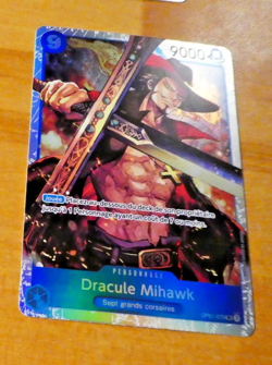 ONE PIECE CARD GAME HOLO CARTE FRANCAISE OP01-070 MIHAWK SR FR JCG NM - Image 1