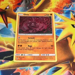 Onix 9/12 Holo MCDONALDS 2019 Light Play Pokemon Card - Image 1