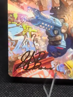 [MTG]Zog, Triceraton Castaway 12/54 (Gold-Stamped Signature) TMNT Art Series - Image 2