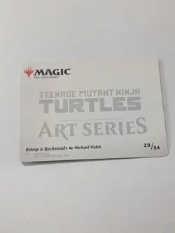 Magic the Gathering TMNT BEBOP & ROCKSTEADY ART CARD GOLD STAMPED - Image 2