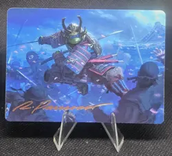 Leonardo, Sewer Samurai Art Card [GOLD STAMPED SIGNATURE] #1/54, MTG TMNT - Image 1