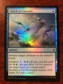 Clutch of Currents x1 1x FOIL Battle for Zendikar NM MTG - Image 1