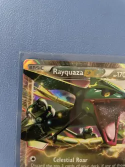 Rayquaza EX 85/124 Holo Ultra Rare Dragons Exalted Pokemon Card (LP) - Image 2