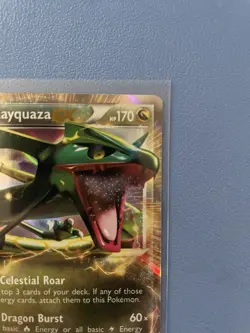 Rayquaza EX 85/124 Holo Ultra Rare Dragons Exalted Pokemon Card (LP) - Image 3