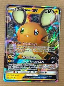Dedenne GX 57/214 - Unbroken Bonds - Holo Ultra Rare - Pokemon TCG Mint - Image 1