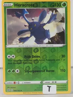 Heracross - POKEMON - Rebel Clash - 006/192 - Reverse Holo - NM - T - Image 5