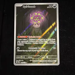 Pokemon TCG Spiritomb 148/132 Mega Evolution Illustration Rare Card NM Condition - Image 1
