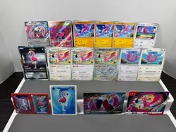 Pokemon Lot of Cards and Stickers All Flamigo #973 Flamigo Only Lot of 16 - Image 1