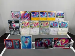 Pokemon Lot of Cards and Stickers All Flamigo #973 Flamigo Only Lot of 16 - Image 2