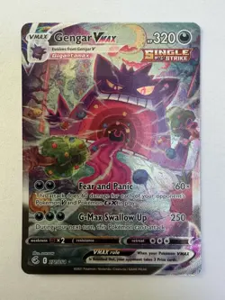 Pokemon Fusion Strike Gengar VMAX 271/264 Alternate Art Secret Rare - NM Defect - Image 1