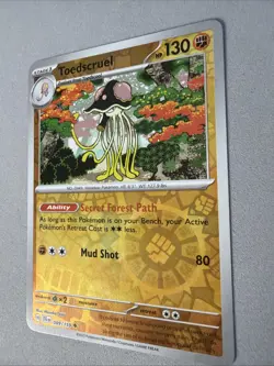 Pokemon TCG * Journey Together 089/159 Toedscruel U REVERSE HOLO - Image 2