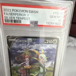 Pokemon Serperior V TG13 Silver Tempest Ultra Rare Holo PSA 10 - Image 3
