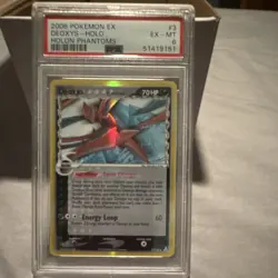 Pokemon Deoxys EX Delta Species Holo Rare Holon Phantoms 3/110 70 HP PSA 6 - Image 1