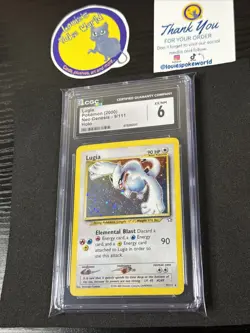 CGC 6 - Lugia 9/111 Holo Neo Genesis Pokemon Card - Image 3