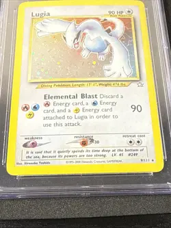 CGC 6 - Lugia 9/111 Holo Neo Genesis Pokemon Card - Image 4