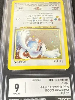 CGC 6 - Lugia 9/111 Holo Neo Genesis Pokemon Card - Image 5