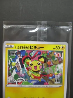 Pokemon Card Promo Mischievous Pichu 214/S-P Graniph Hajime Syacho JPN Sealed - Image 5
