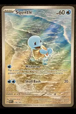 Pokemon TCG Squirtle 170 IR SV: 151 2023 NM/Single - Image 1