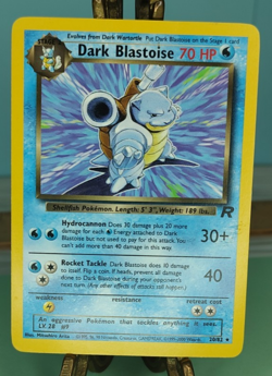 Pokemon TCG Dark Blastoise 20/82 Rare Non-Holo Card Team Rocket Trading Card TCG - Image 1