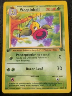 Weepinbell First Edition LP Pokemon 48/64 Jungle Regular - Image 1