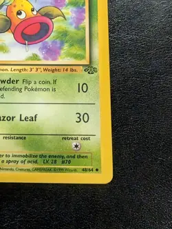 Weepinbell First Edition LP Pokemon 48/64 Jungle Regular - Image 4