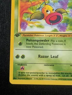 Weepinbell First Edition LP Pokemon 48/64 Jungle Regular - Image 5
