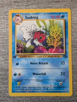 Seaking 1st Edition 46/64 Jungle Pokemon TCG Card - 47 - Image 1